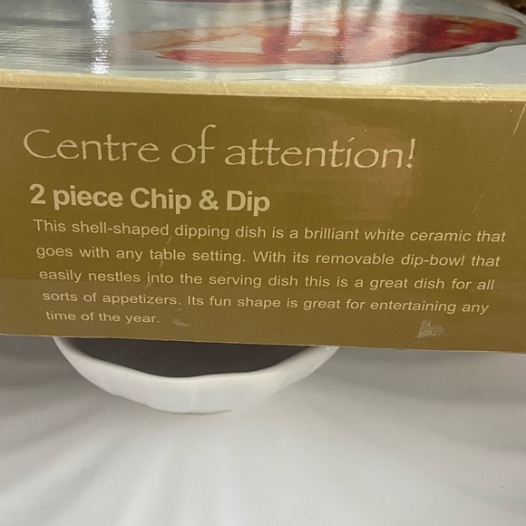 White Chip/Dip Server Set - Picture 2 of 7